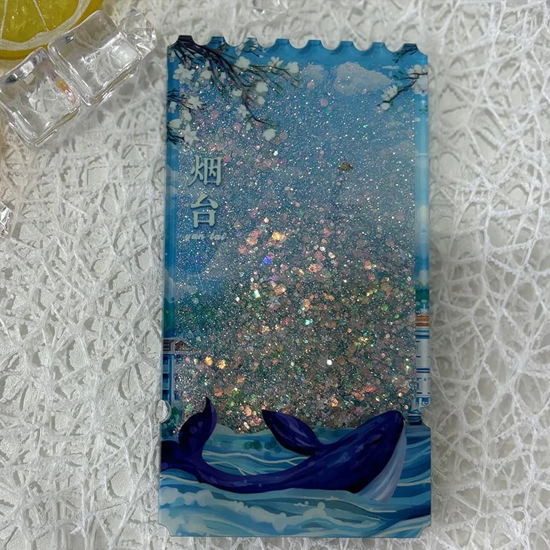 Glitzer flüssiger Acrylkühlschrankmagnete