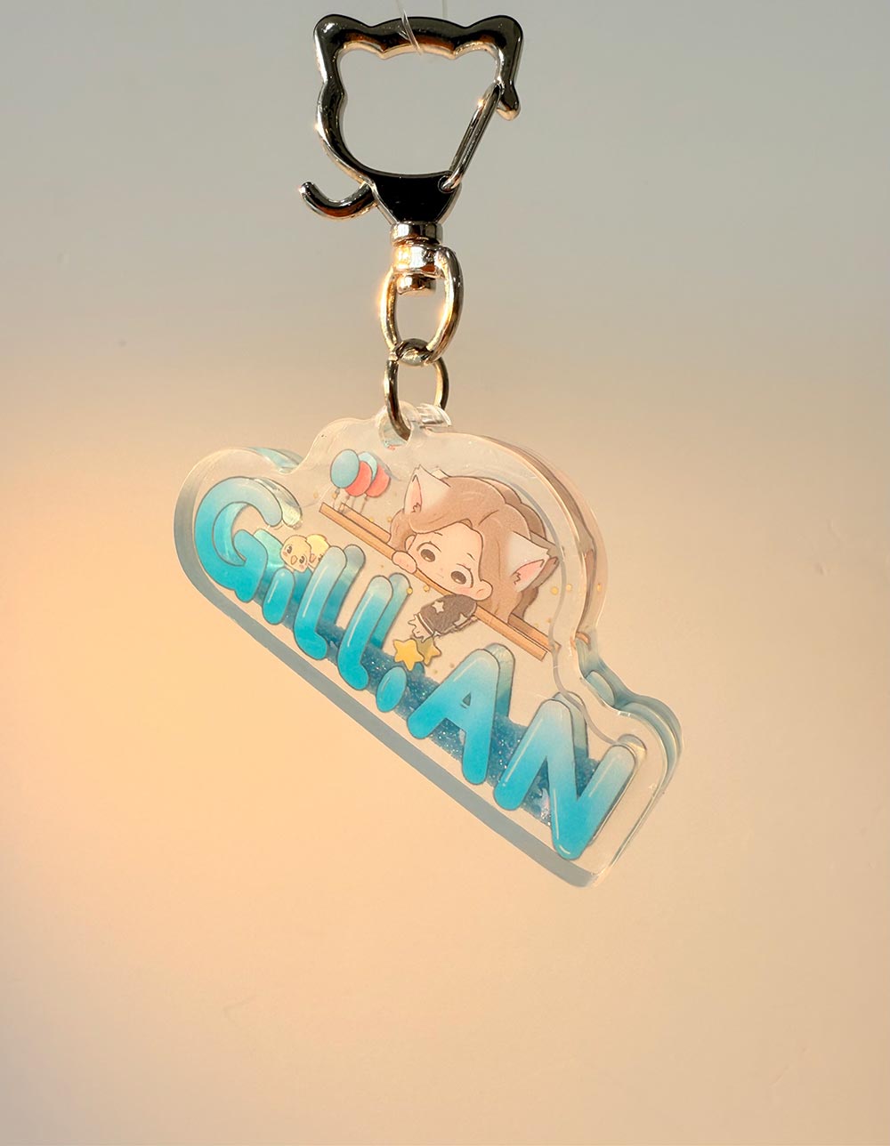Anime Liquid Plastic Keychains